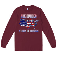 The Divided States Of America Political Humor Usa Map T Shirt Long Sleeve Tee | Teevron