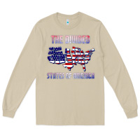 Mushroom the divided states of america political humor usa map t shirt Long Sleeve Tee - lanVoArt