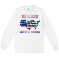 White the divided states of america political humor usa map t shirt Long Sleeve Tee - lanVoArt