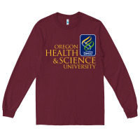 Burgundy oregon health & science university (ohsu) Long Sleeve Tee - lanVoArt
