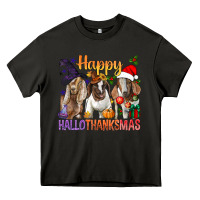 Asphalt Happy Hallothanksmas Goats Heavy Core Tee - BundleAndBundleShop