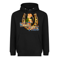 Black cowgirl horseshoe Heavyweight Hoodie - RacoonDesign