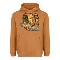 Meerkat cowgirl horseshoe Heavyweight Hoodie - RacoonDesign