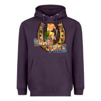 Plum cowgirl horseshoe Heavyweight Hoodie - RacoonDesign