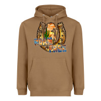 Toasted Coconut cowgirl horseshoe Heavyweight Hoodie - RacoonDesign
