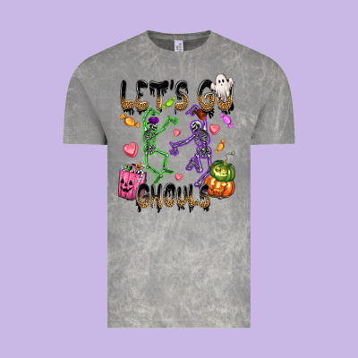 Let's Go Ghouls Vintage Tee Designed By Nancycooperartshop