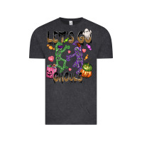 Vintage Black Let's go ghouls Vintage Tee - NancyCooperArtShop