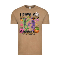 Vintage Coffee Let's go ghouls Vintage Tee - NancyCooperArtShop