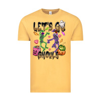 Vintage Mustard Let's go ghouls Vintage Tee - NancyCooperArtShop