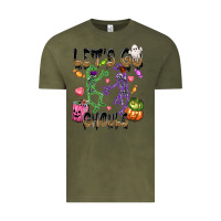 Vintage Olive Let's go ghouls Vintage Tee - NancyCooperArtShop