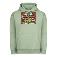 Pigment Oil Green faith cross mousepad Urban Hoodie - BarkalooDesign
