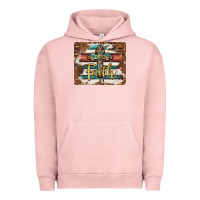 Pigment Salmon faith cross mousepad Urban Hoodie - BarkalooDesign