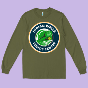 Indian Wells Tennis Center Long Sleeve Tee Designed By Lanvoart