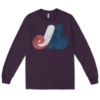 Plum montreal expos Long Sleeve Tee - lanVoArt