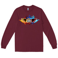 Burgundy se bikes bmx bicycle on fire sport blue red Long Sleeve Tee - lanVoArt