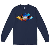 Navy se bikes bmx bicycle on fire sport blue red Long Sleeve Tee - lanVoArt