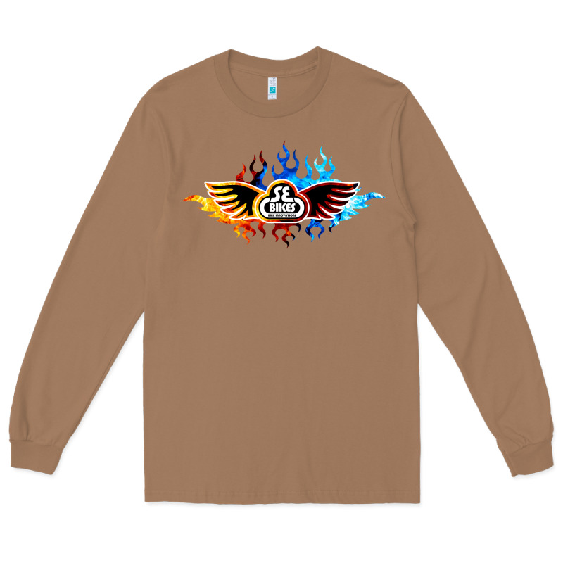 Se Bikes Bmx Bicycle On Fire Sport Blue Red Long Sleeve Tee by lanVoArt | Teevron