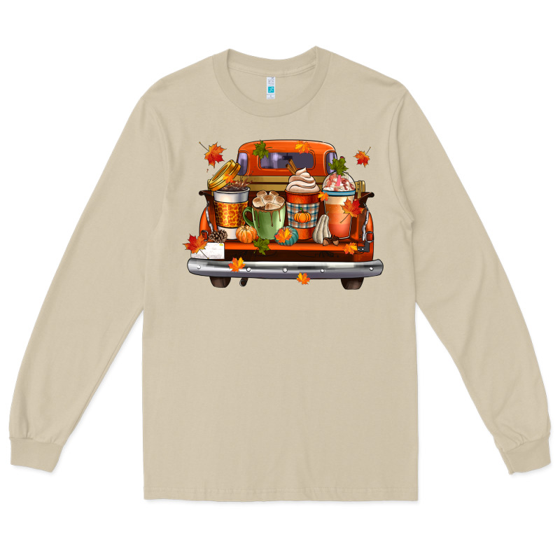 Coffee Cups Truck Long Sleeve Tee by CowGirlArtShop | Teevron