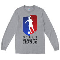 Heather Grey girls academy league Long Sleeve Tee - lanVoArt
