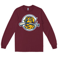 Burgundy the charleston riverdogs Long Sleeve Tee - lanVoArt
