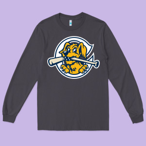 The Charleston Riverdogs Long Sleeve Tee Designed By Lanvoart
