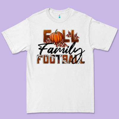 Fall Family Football Premium Tee Designed By Lillyallendesigns