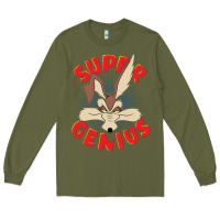 Army Green coyote super genius  1 Long Sleeve Tee - lanVoArt