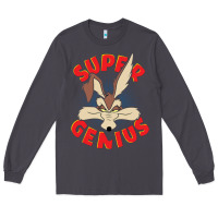 Smoke coyote super genius  1 Long Sleeve Tee - lanVoArt