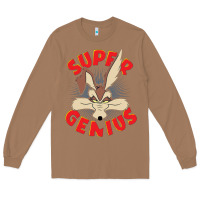 Toasted Coconut coyote super genius  1 Long Sleeve Tee - lanVoArt