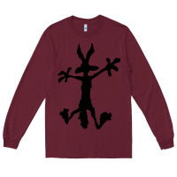 Burgundy coyote's hole 2 Long Sleeve Tee - lanVoArt