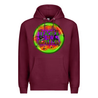 Burgundy teacher monsters earrings Premium Hoodie - BundleAndBundleShop