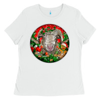 White christmas rambouillet sheep Ladies Tee - LillyAllenDesigns