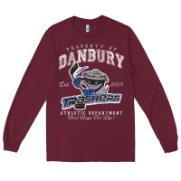 Burgundy property of danbury trashers Long Sleeve Tee - lanVoArt