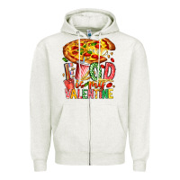 Food Is My Valentine Zipper Hoodie | Teevron