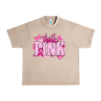 French Oak Think pink Cancer Awareness Urban Heavy Tee - HowdyJamesFarm