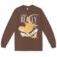 Chestnut bearded dragons i just really like bearded dragons Long Sleeve Tee - lanVoArt