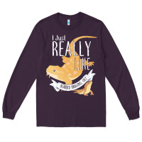 Plum bearded dragons i just really like bearded dragons Long Sleeve Tee - lanVoArt