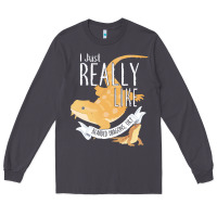 Smoke bearded dragons i just really like bearded dragons Long Sleeve Tee - lanVoArt