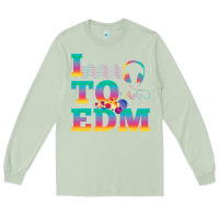 Matcha i listen to edm rainbow letters dj music gift Long Sleeve Tee - lanVoArt