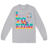 Moon Dust i listen to edm rainbow letters dj music gift Long Sleeve Tee - lanVoArt