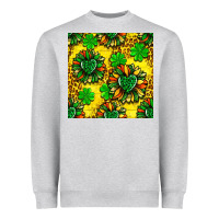 St. Patrick's Sunflower Seamless Pattern Heavyweight Sweatshirt | Teevron