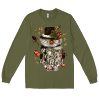 Army Green walking in a winter wonderland Long Sleeve Tee - CowGirlArtShop