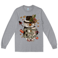 Heather Grey walking in a winter wonderland Long Sleeve Tee - CowGirlArtShop