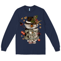 Navy walking in a winter wonderland Long Sleeve Tee - CowGirlArtShop