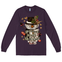 Plum walking in a winter wonderland Long Sleeve Tee - CowGirlArtShop