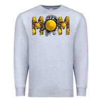 Heather Grey mom lacrosse Premium Sweatshirt - RacoonDesign