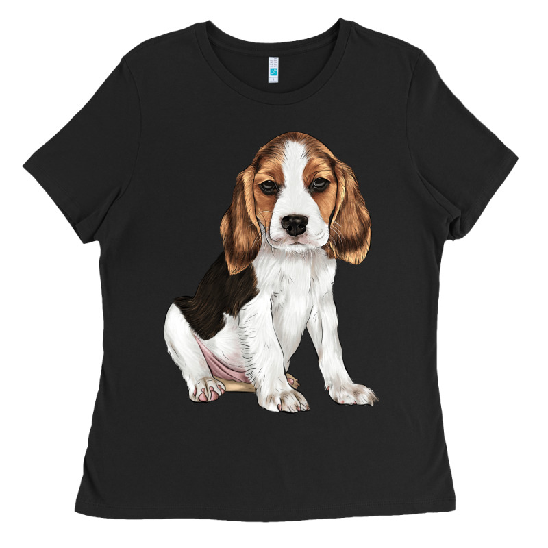 Beagle Puppy Ladies Tee by LillyAllenDesigns | Teevron