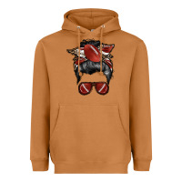 Meerkat football mom Heavyweight Hoodie - RacoonDesign
