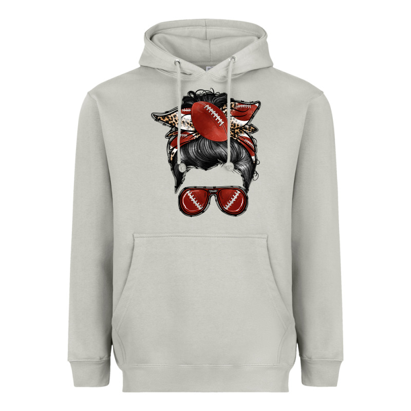 Football Mom Heavyweight Hoodie by RacoonDesign | Teevron