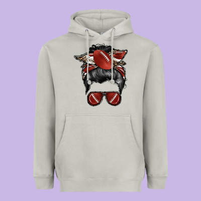 Football Mom Heavyweight Hoodie Designed By Racoondesign